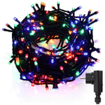 Guirlande lumineuse led 20m 200 LEDs Décoration de Noël – Décoration pour Mariage Noël Intérieur et Extérieur Multicolore - Hengda