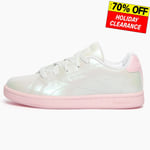 Reebok Royal Complete CLN 2 Junior Girl Fashion Iridescent Casual Trainers White