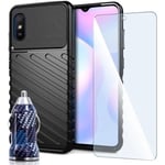 Pack Coque + Verre Trempé + Chargeur Voiture Pour Xiaomi Redmi 9a