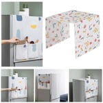 Waterproof Peva Print Refrigerator Dust Cover With Storage Bag K B