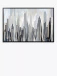 John Lewis Gregory Lang 'East Side' New York Framed Canvas, 84.5 x 124.5cm, Grey