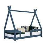 Benlemi Lit cabane Enfant NAKANA 120 x 180 Bleu Marine