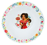 Fun House 005551 Disney Elena D'AVALOR Bol Micro-ondable pour Enfant Polypropylène Blanc 16 x 16 x 4 cm