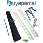 Festool 2 X 1.4m Guide Rails FS1400/2-KP +S-KP/30 Pad + Bag + Quick Clamps + Fix