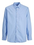 JACK & JONES Jorbill T-Shirt surdimensionné Ls Cbo Chemise, Bleu Dusk, M Homme