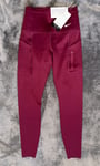 Women’s S Small ~ Nike Go Leggings Firm-Support High-Waisted Full-Length Pockets