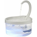 Distributeur automatique d'eau fraîche type fontaine, chiens/chats, plastique, très silencieux, capacité 2l, lumière led, filtre 3 couches