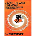 Movie Film Vertigo 1958 Saul Bass James Stewart Alfred Hitchcock Large Art Print Poster Wall Decor 18x24 inch