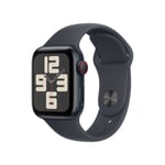 Apple Watch SE Cell 40mm Midnatt med Midnatt Sport Band - M/L