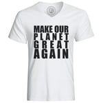 T-Shirt Homme Citations Célèbres Emmanuel Macron Make Our Planet Great Again Politicien