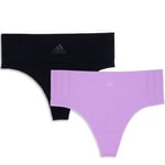 adidas Truser 2P BOS Smart Micro 720 Seamless Thong Multi Svart/Rosa polyamid Large Dame