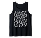 Climbing Vine Leaves White Cut Out Tank Top