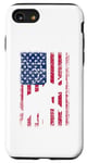 Coque pour iPhone SE (2020) / 7 / 8 Drapeau américain éléphant vintage patriotique 4 juillet