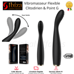 Sextoy Vibromasseur stimulateur flexible point G clitoris sex femme couple IBIZA