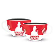 Pyramid International Tasse à café en céramique Stranger Things (motif café et contemplation) 325 ml – Produit officiel