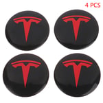 4st Hjul Center Hub Cap Kit för Tesla Model 3 Y Tesla Accesso Red