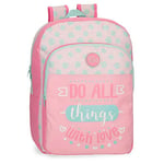 Roll Road Do All Sac à dos scolaire Rose 30x40x13 cms Polyester 15.6L