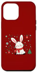 Coque pour iPhone 12 Pro Max Lapin mignon de Noël