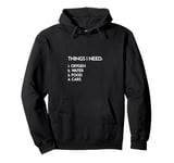 Car Guy Things I Need Oxygen and Cars Funny Auto Enthusiast Pullover Hoodie