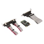 Mini PCIe Combo -sarjan rinnakkaislaajennuskortti 6 Gbs 2 RS 232 -portti 1 DP25 Pin PCI Express tulostimeen LPT-portin laajennuskortti