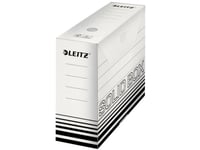 Leitz File Box 6128-00-01 100 Mm X 257 Mm X 330 Mm Kartong Vit, Svart 10 St