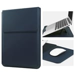 HoYiXi 15.6'' Housse pour Laptop Cuir Étui Case Compatible avec MacBook Pro 16 2021 & 2019/ASUS Vivobook 15/Huawei MateBook D15/HP 15.6" PC/MacBook Pro 15/Surface Laptop 3/Dell Lenovo IdeaPad, Bleu