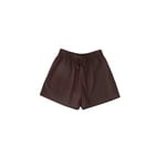 Tekla - Cotton Poplin Coffee Pyjamas Shorts L - Pyjamaser - Brun