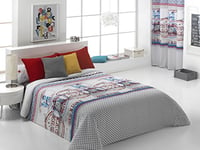 QUILT Duvet Covers, Polyester cotton, Gray, para cama de 150 cm, 240 x 220 cm