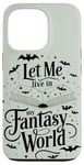 Coque pour iPhone 13 Pro Magical Fairies and Dragons Amoureux de livres