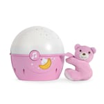 Chicco Musical Night Light, First Dreams Next2Stars Projector with Teddy, Pink