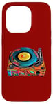 Coque pour iPhone 15 Pro Tourne-disque vintage coloré - Retro Pop Art Vibes