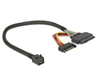 DELOCK – Cable SFF-8643 male > U.2 SFF-8639 + SATA power connector 30 cm (84823)