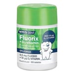 Nycodent Fluorix 0,5 mg D3-Vitamin Eple - 100 tabl. Munn- & tannpleie Øvrig munnpleie Personlig pleie