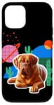 Coque pour iPhone 15 Dogue de Bordeaux Désert Chien