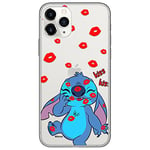 ERT GROUP Coque de téléphone Portable pour Iphone 11 Pro Max Original et sous Licence Officielle Disney Motif Stitch 017 Parfaitement adapté à la Forme du téléphone Portable, partiel imprimé