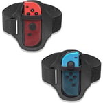 [2Pack] Benrem för Nintendo Switch Sports Speltillbehör, Justerbar Elastisk Andningsbar Benband för Switch & OLED, Lämplig för Vuxna eller Barn