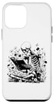 iPhone 12 mini Skeleton Reading Book Floral Wisdom Funny Book Lover Case