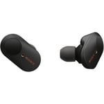 Sony WF-1000XM3 - True Wireless Noise Cancelling Bluetooth-hörlurar - 6h batteritid - Touch-kontroller - Svart Svart