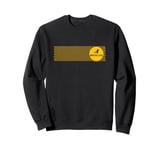 Bruce Lee Flying Kick Silhouette Yellow Circle Logo Sweatshirt