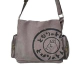 My Neighbor Totoro Messenger Bag naisille Suunnittelija käsilaukut Naisten Olkalaukut Canvas Naisten Laukut Isot Kangaskassit Sarjakuva[HK] Harmaa