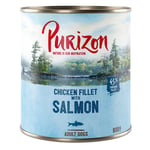 Purizon Original Adult 6 x 800 g - Kyllingfilet med laks, spinat og kokos