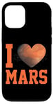 iPhone 12/12 Pro Planet Martian I Love Mars Heart Case