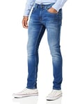 Tommy Jeans Jean Homme Austin Slim Tapered Stretch, Bleu (Wilson Mid Blue Stretch), 34W / 30L