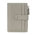 HKCLUF Portefeuille pour femme, Portefeuille pour femme en cuir, Portefeuille RFID Petit portefeuille avec pochette à monnaie Portefeuille avec fermeture éclair et compartiments multiples (Vert Clair)