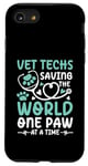 Coque pour iPhone SE (2020) / 7 / 8 Vet Techs Saving The World One Paw At A Time