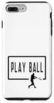 Coque pour iPhone 7 Plus/8 Plus Play Ball Baseball Batter Homerun Funny Game Graphic Dire