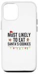 Coque pour iPhone 13 Les plus susceptibles de manger des biscuits du Père Noël en famille