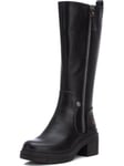 REFRESH Femme 171994 Botte Haute Jusqu'au Genou, Noir, 40 EU