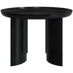 Rendez-vous Déco - Table basse ronde noire en bois de manguier D60 cm - blake