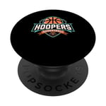 Hoopers Basketball (style logo texte blanc) PopSockets PopGrip Interchangeable
